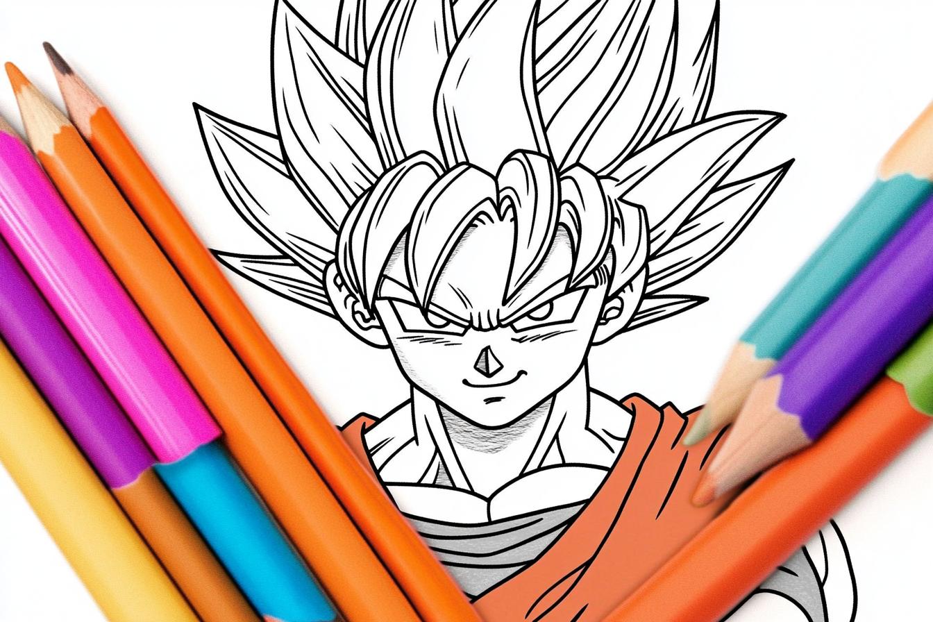 Kolorowanki Goku : Zabawa i kreatywność z Dragon Ball