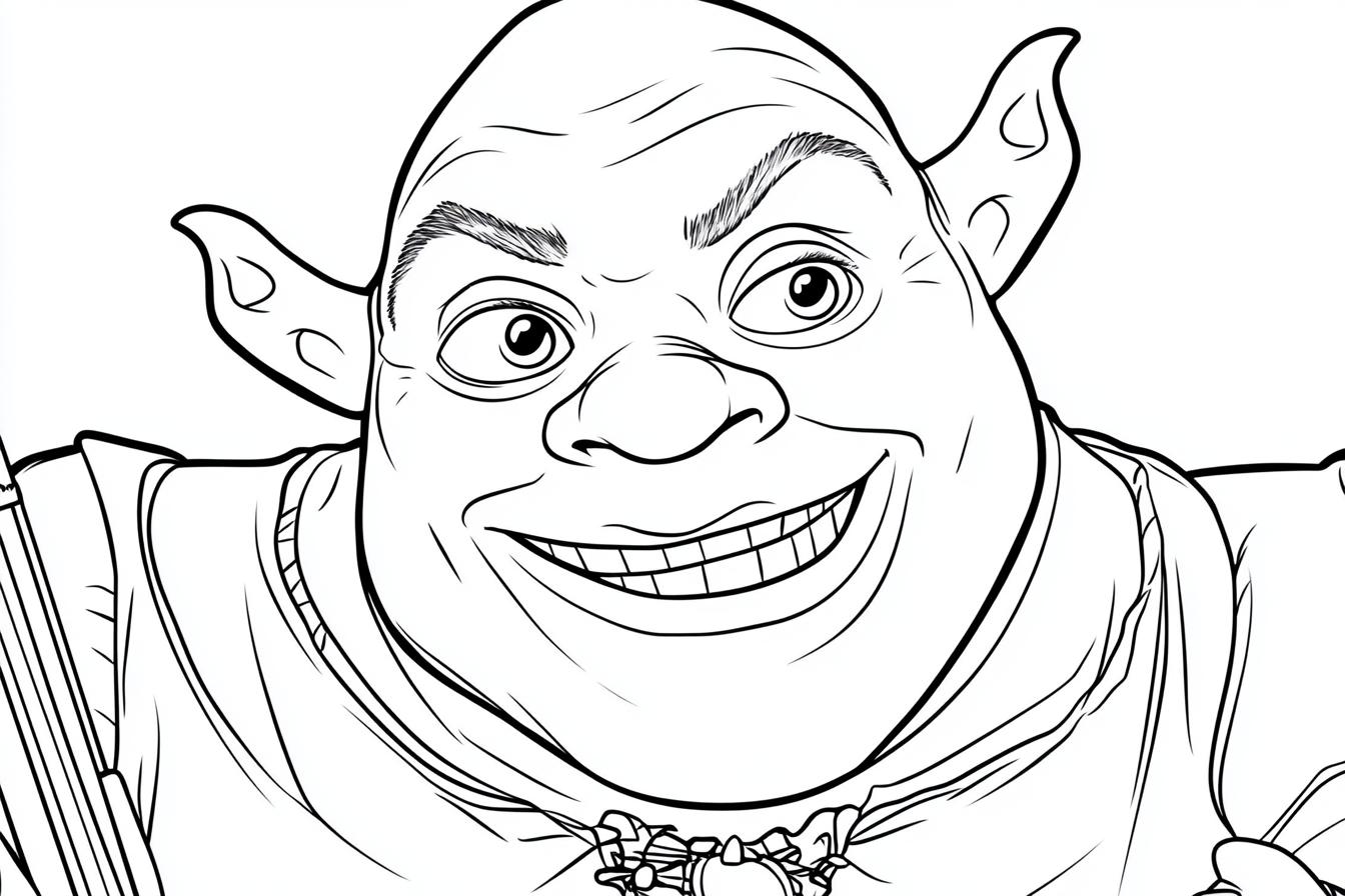 Kolorowanki Shrek: Zabawa i Kreatywność dla Dzieci