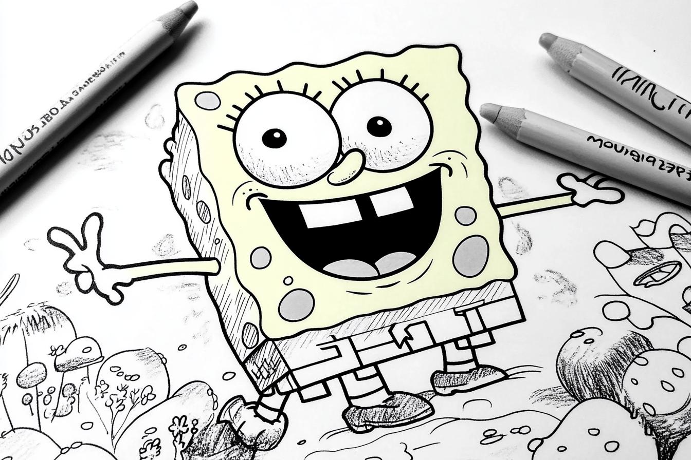 Kolorowanki SpongeBob : Zabawa, Kreatywność i Relaks dla Dzieci