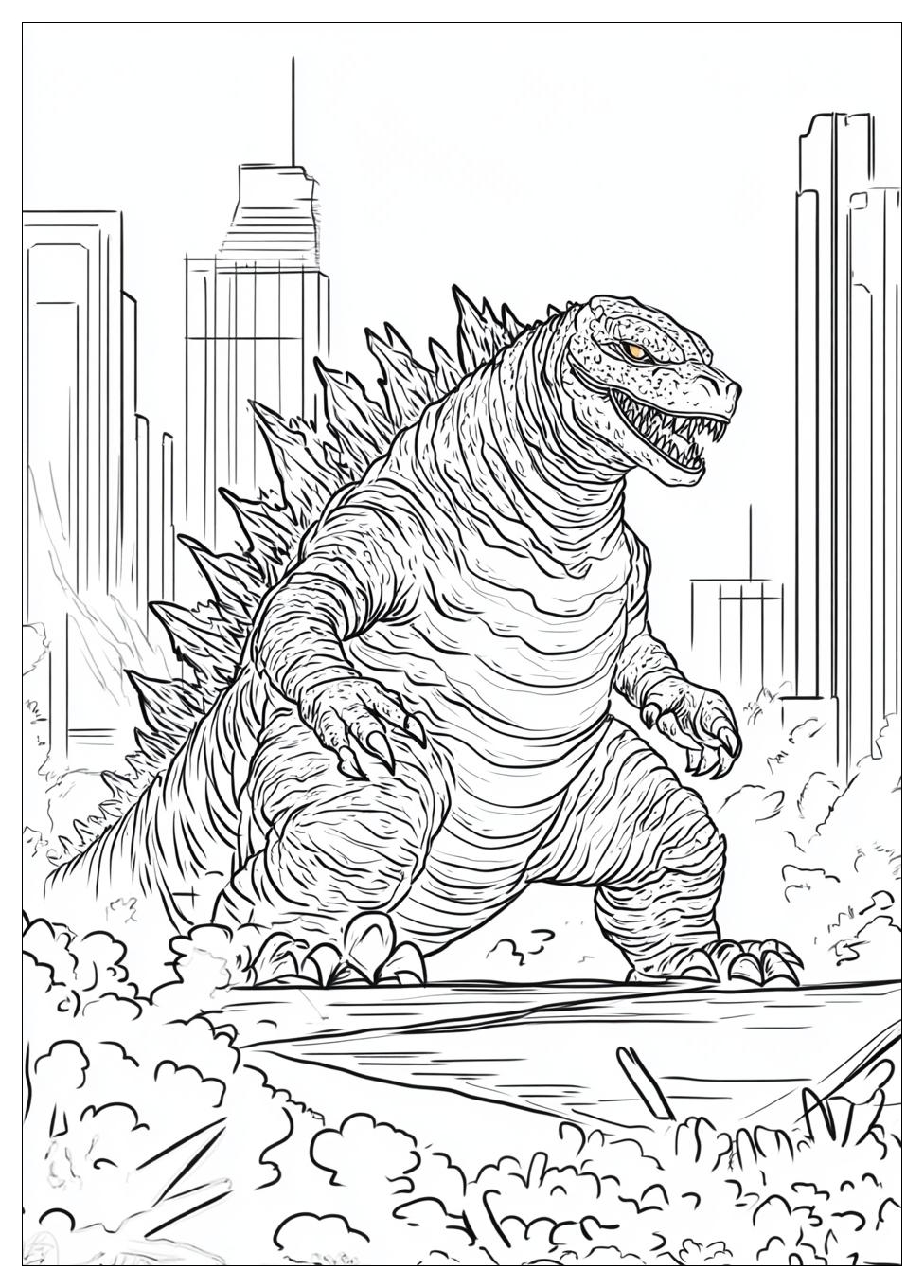 Kolorowanki Do Druku Godzilla 19