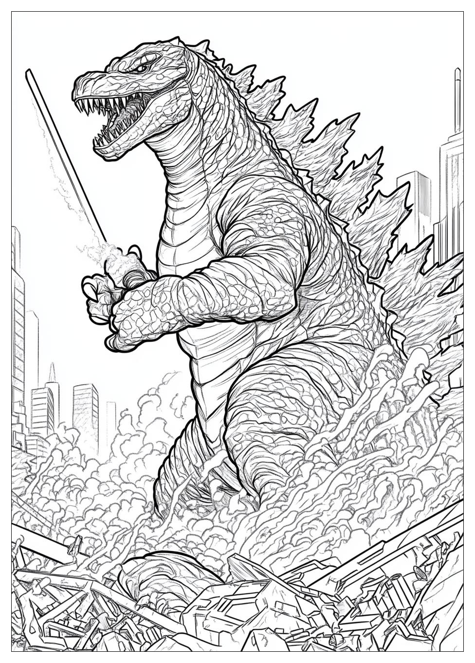 Kolorowanki Do Druku Godzilla 23