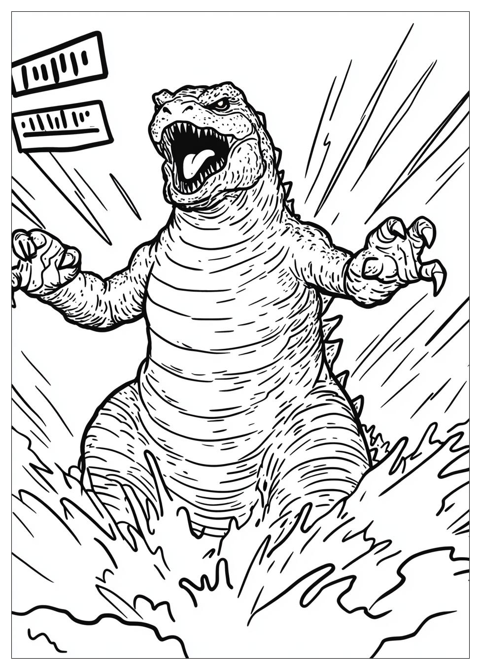 Kolorowanki Do Druku Godzilla 3