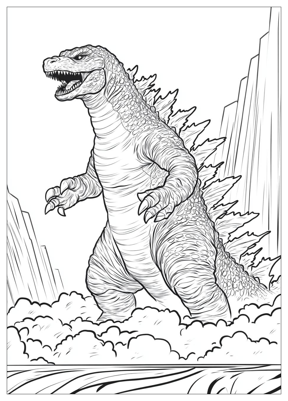 Kolorowanki Do Druku Godzilla 5