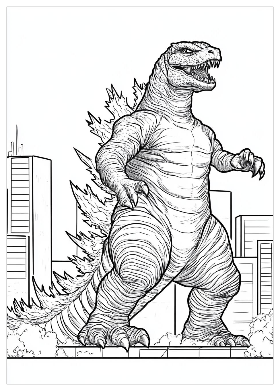 Kolorowanki Do Druku Godzilla 6