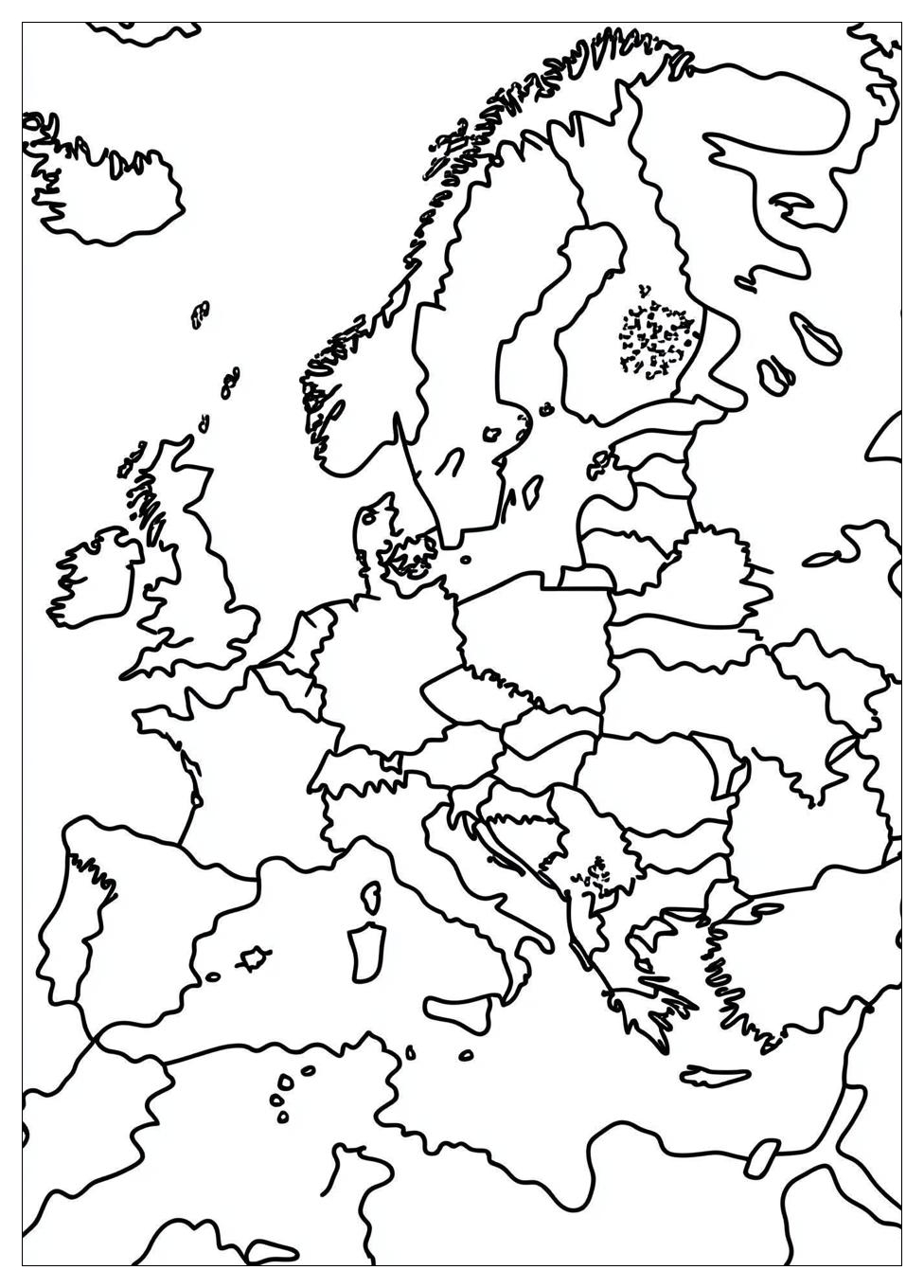 Kolorowanki Do Druku Mapa Europy 10