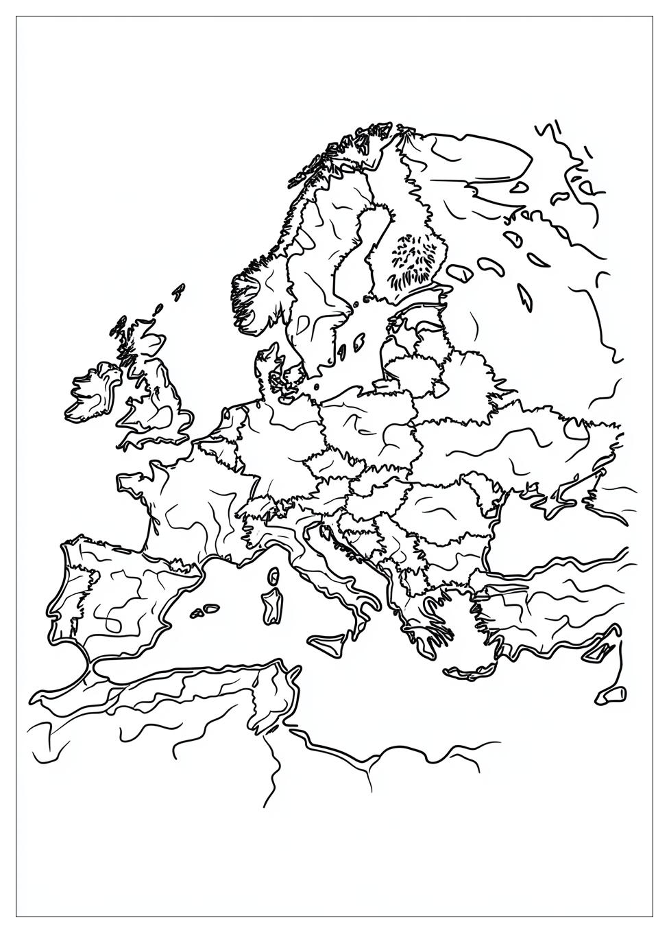 Kolorowanki Do Druku Mapa Europy 14