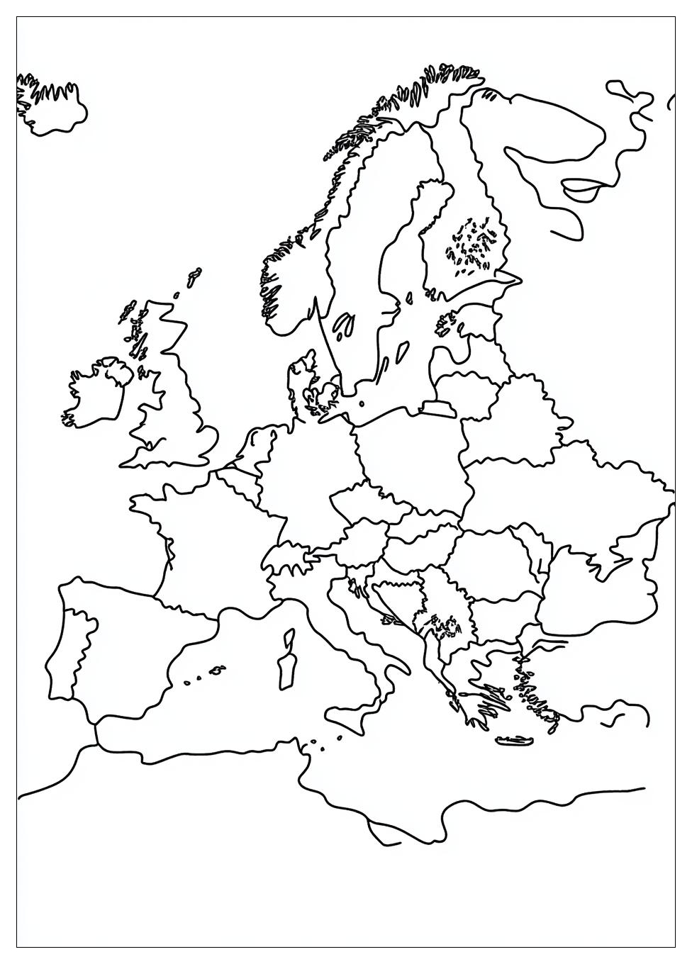 Kolorowanki Do Druku Mapa Europy 16