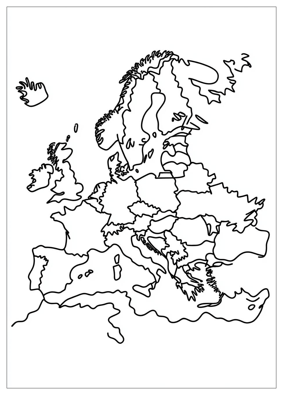 Kolorowanki Do Druku Mapa Europy 19