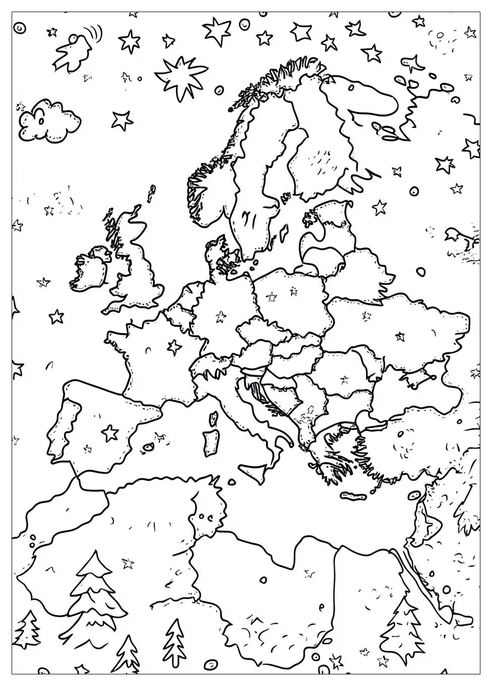 Kolorowanki Do Druku Mapa Europy 2