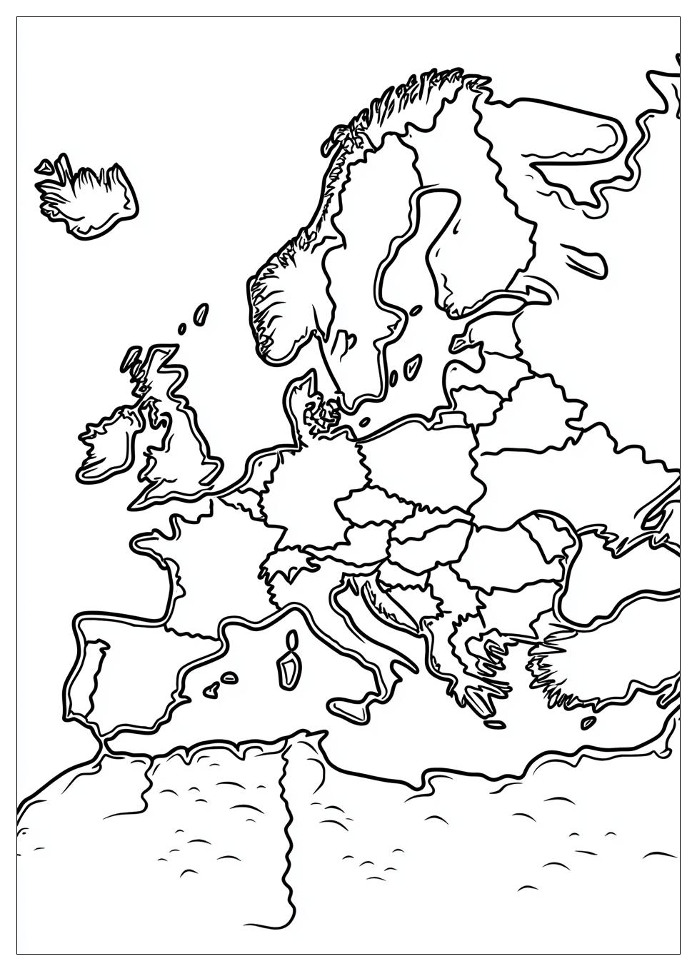 Kolorowanki Do Druku Mapa Europy 4