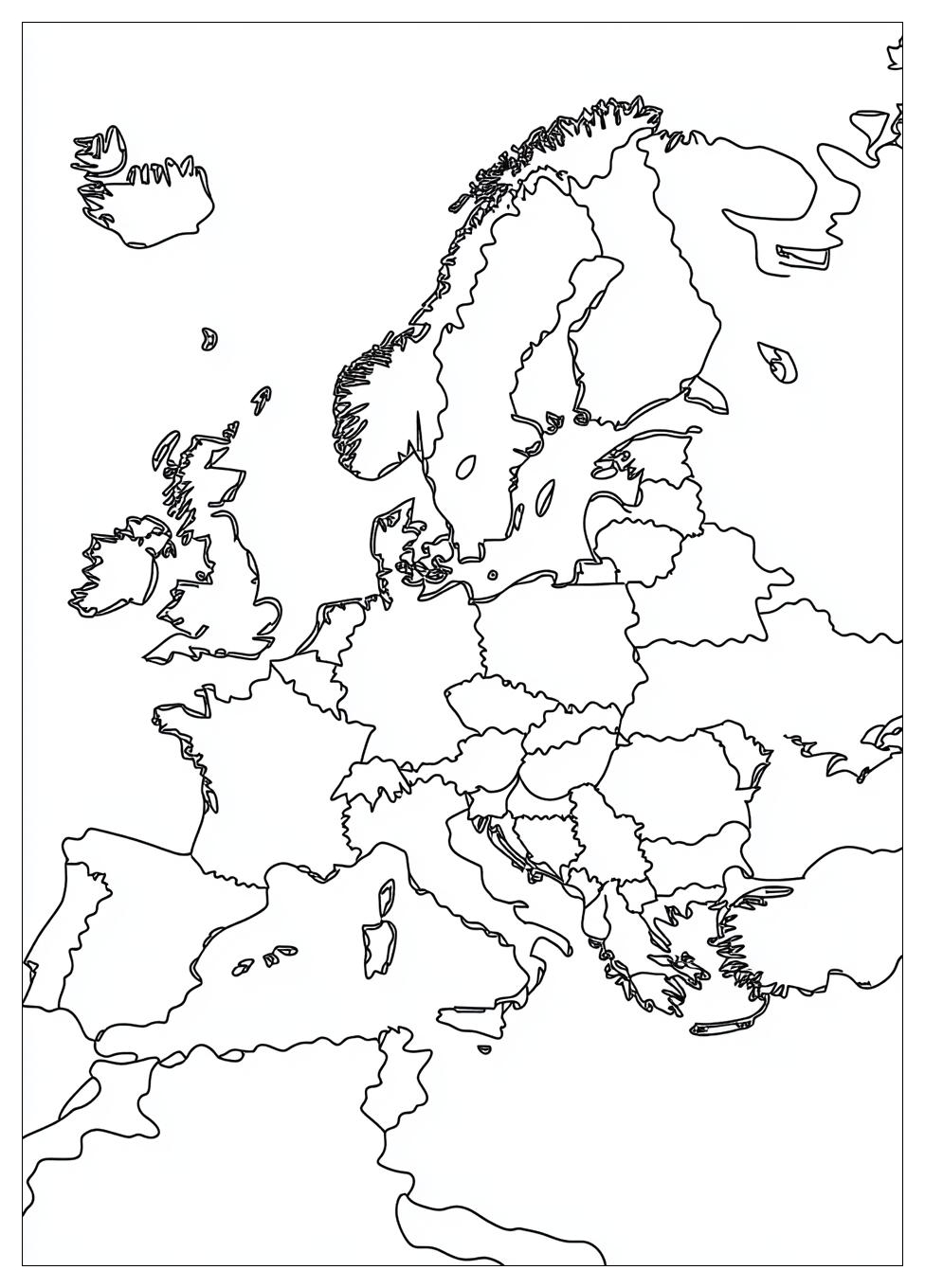 Kolorowanki Do Druku Mapa Europy 5