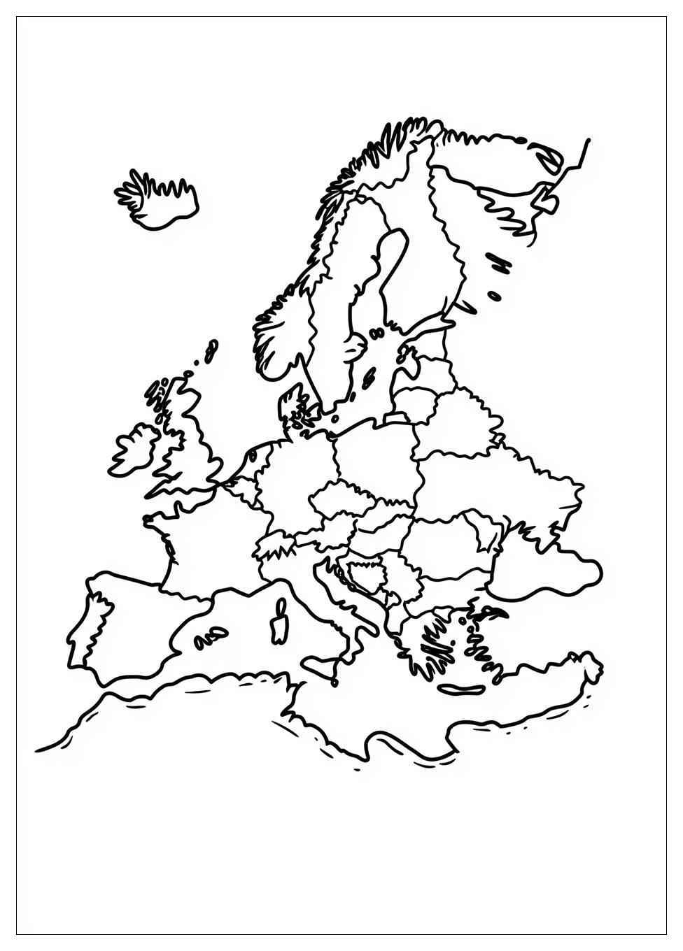 Kolorowanki Do Druku Mapa Europy 6