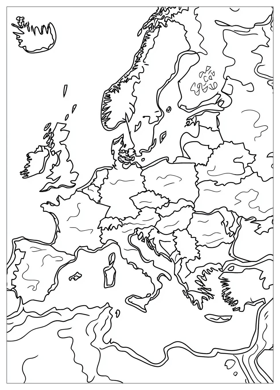 Kolorowanki Do Druku Mapa Europy 7