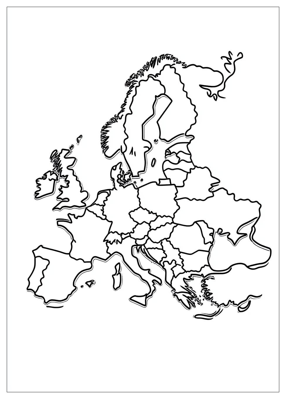 Kolorowanki Do Druku Mapa Europy 8