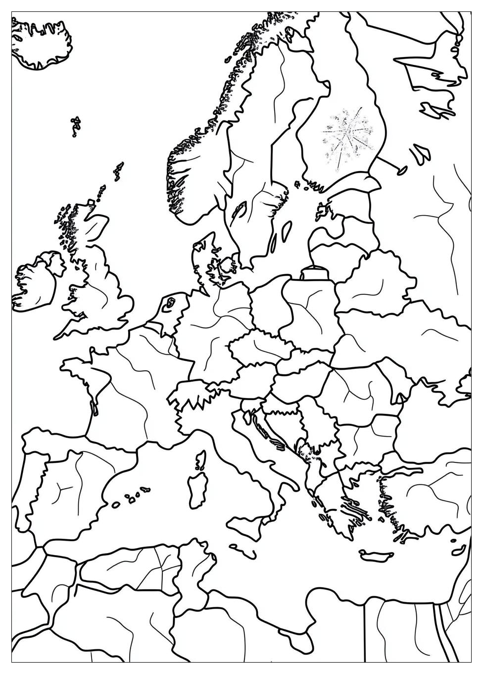 Kolorowanki Do Druku Mapa Europy 9