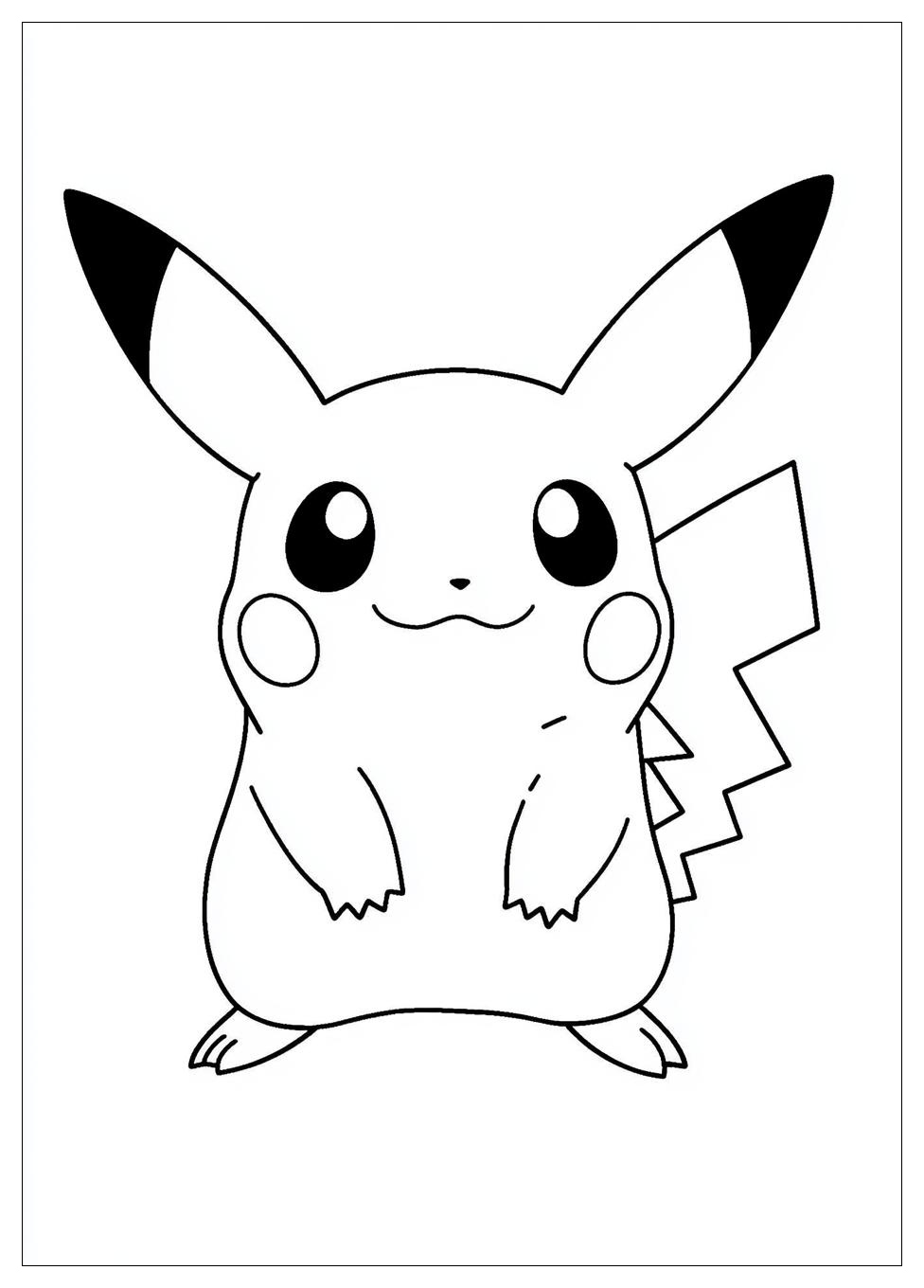 Kolorowanki Do Druku Pikachu 15