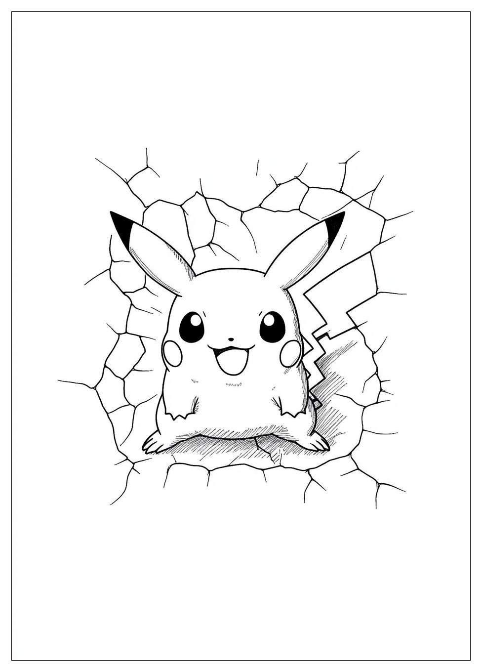 Kolorowanki Do Druku Pikachu 17